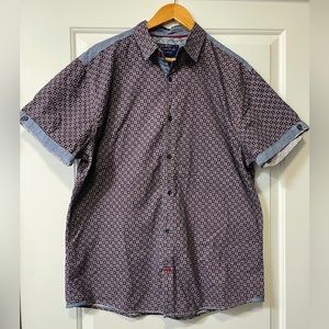 Men’s XL Tranquility & Mayhem patterned button down - NWOT